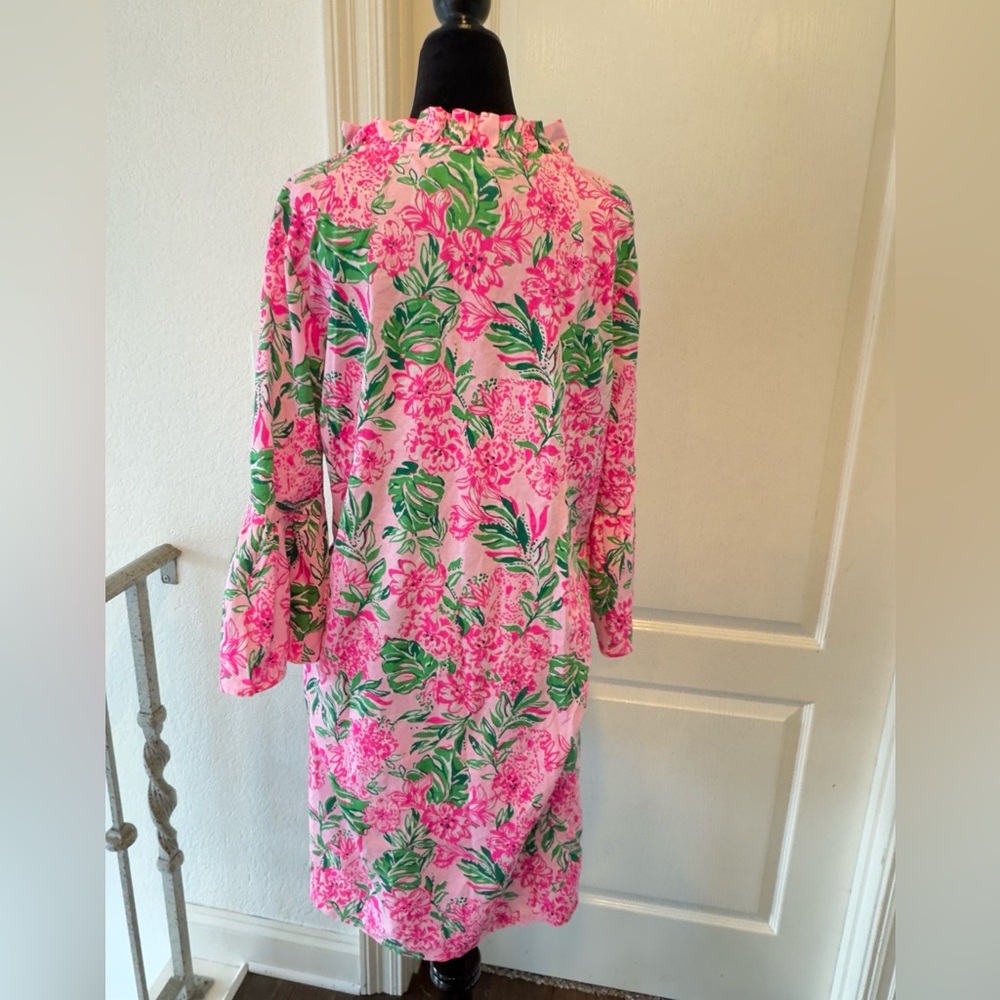 NWOT Lilly Pulitzer Sz L Hayes Dress Conch Shell Pink Koala La La - Picture 4 of 9